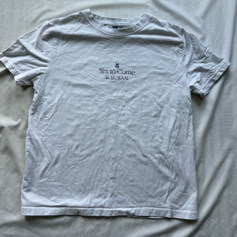 BTS white tee